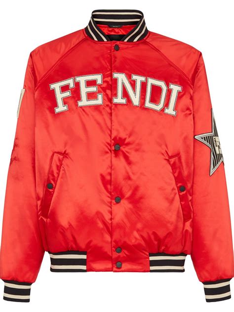 fendi bomber jacket red|fendi blazer bomber jacket.